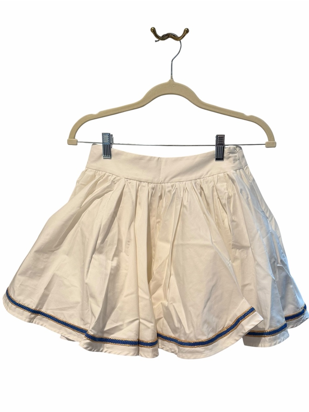 My Beachy Side Emily In Paris White Bubble Mini Skirt NWT Small